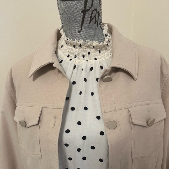 Ted Baker Light Brown Sofea Cropped Jacket with Balloon Sleeves, Size L - Picture 7 of 16